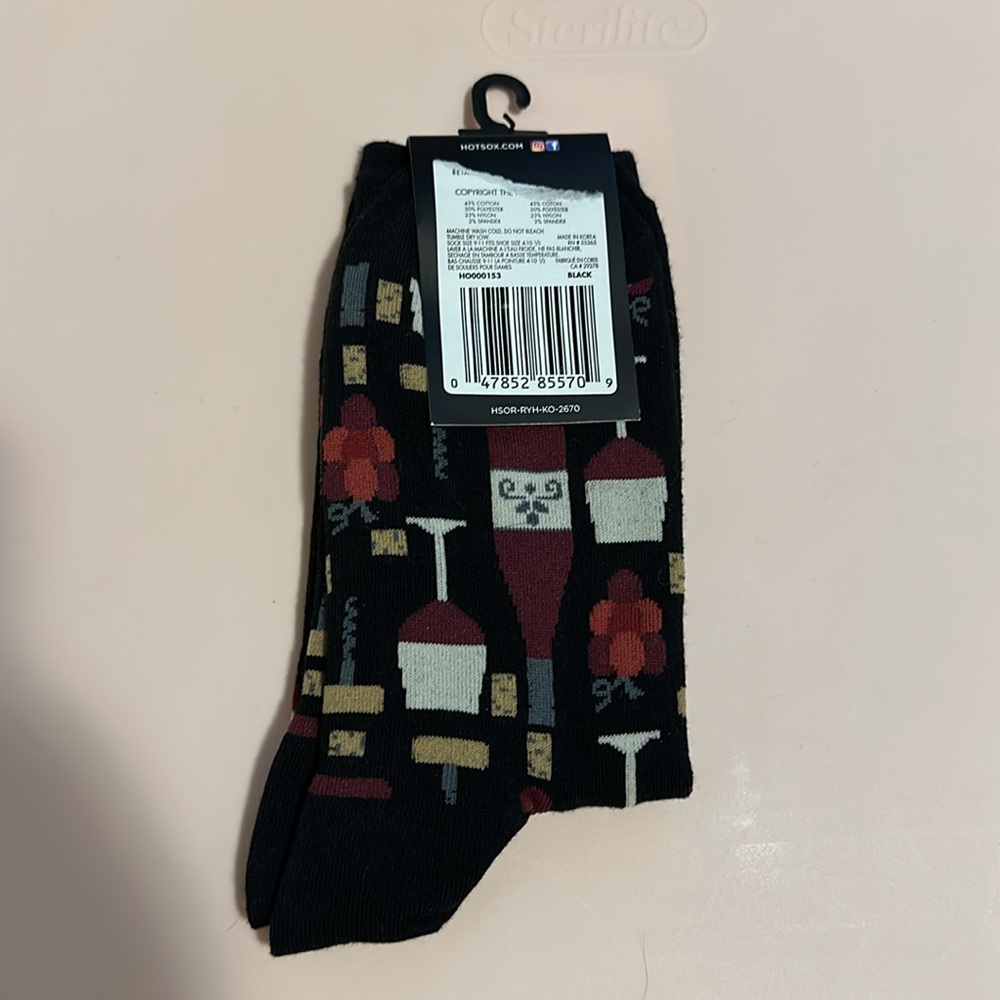 Women’s Wine Socks - Picture 2 of 2